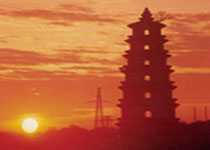 Pagoda in southern Guangxi China