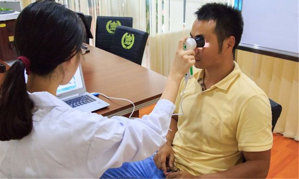 Iridology examination